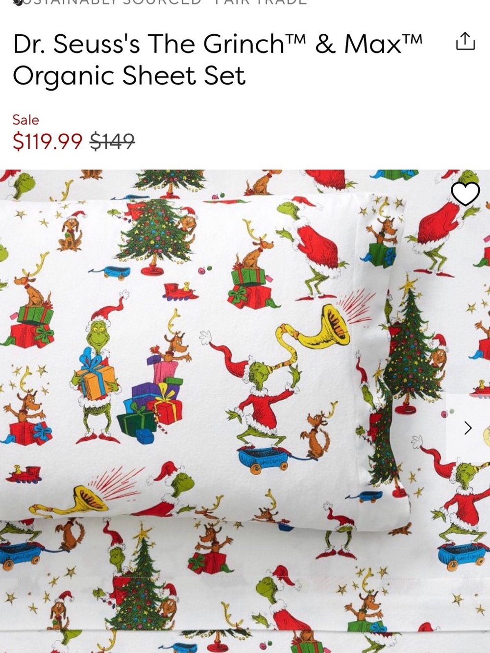 Grinch Sheets